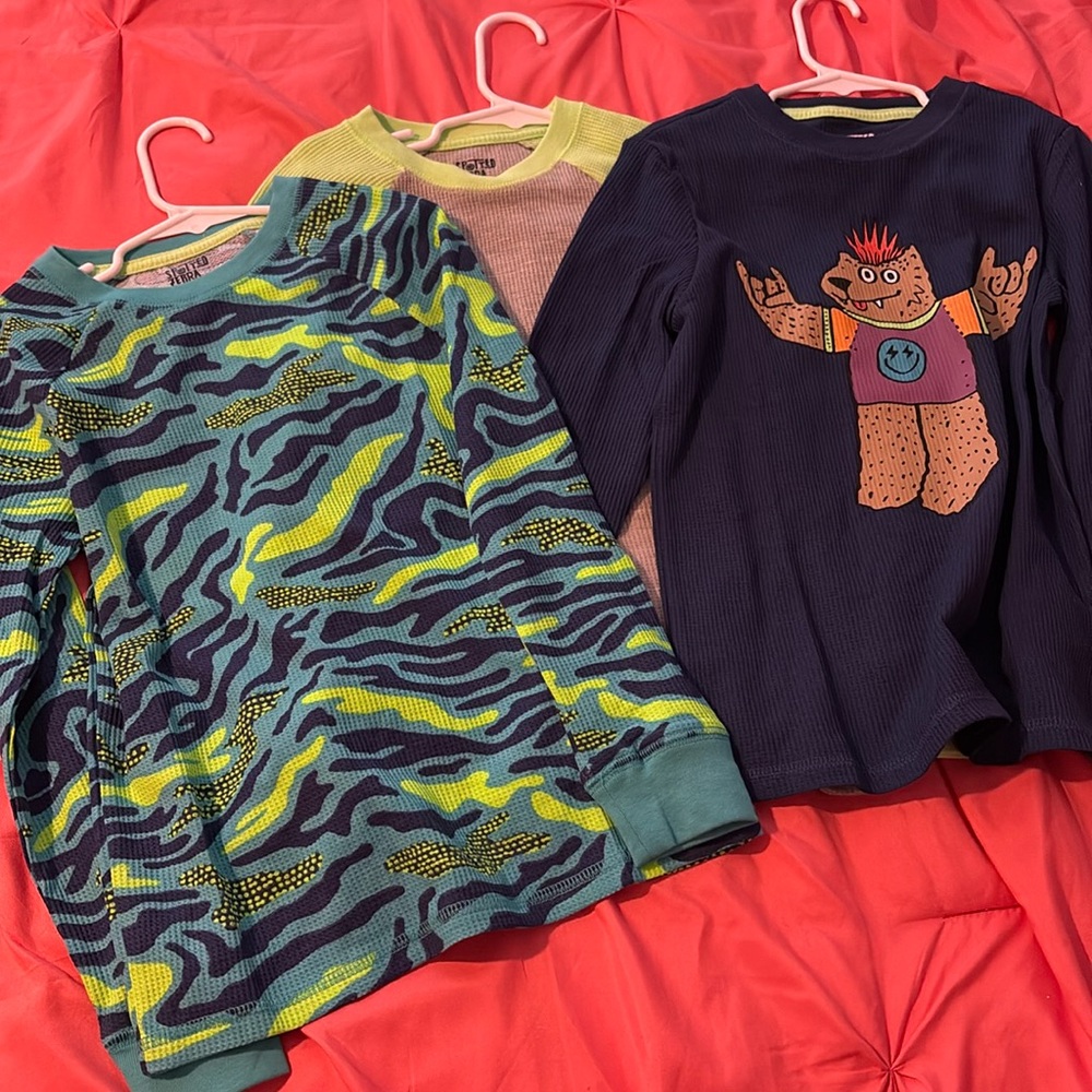 Spotted Zebra boys thermals 3 pack, size small (6-7). Brand new, without tags